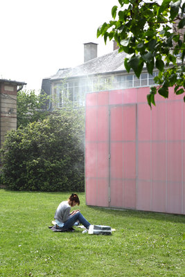 Bleu, Rouge et Jaune installation d’Ann Veronica Janssens © Caroline Ablain